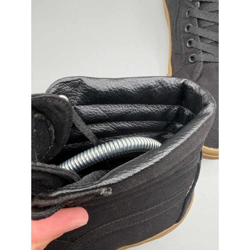 Vans Sk8-Hi Black Canvas Gum Sole High Top Sneakers Mens 10 721356 Skater - Picture 15 of 16